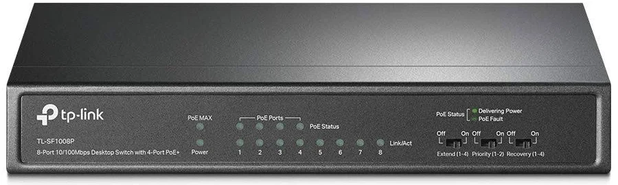 TP-Link TL-SF1008P 8-Port Fast Ethernet PoE Switch
